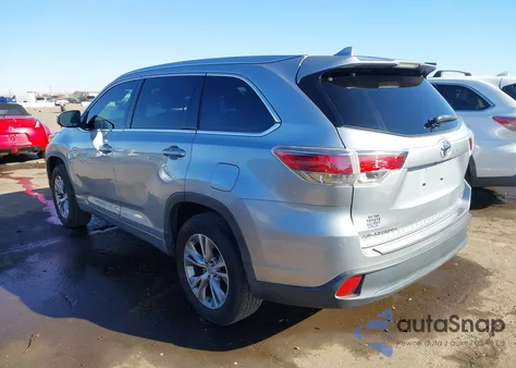 2015 Toyota Highlander Xle V6 from USA, damaged, VIN 5TDKKRFH5FS040343